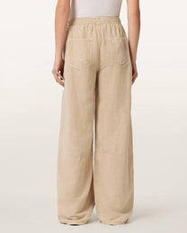 Antique White מכנסי פשתן לנשים Jett ALLSAINTS