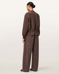 Seashell מכנסי פשתן לנשים Jett ALLSAINTS