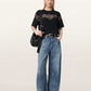 Seashell טי שירט קצרה לנשים Washed Tee ALLSAINTS