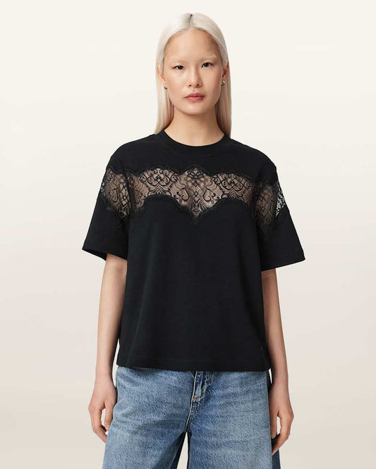 Seashell טי שירט קצרה לנשים Washed Tee ALLSAINTS