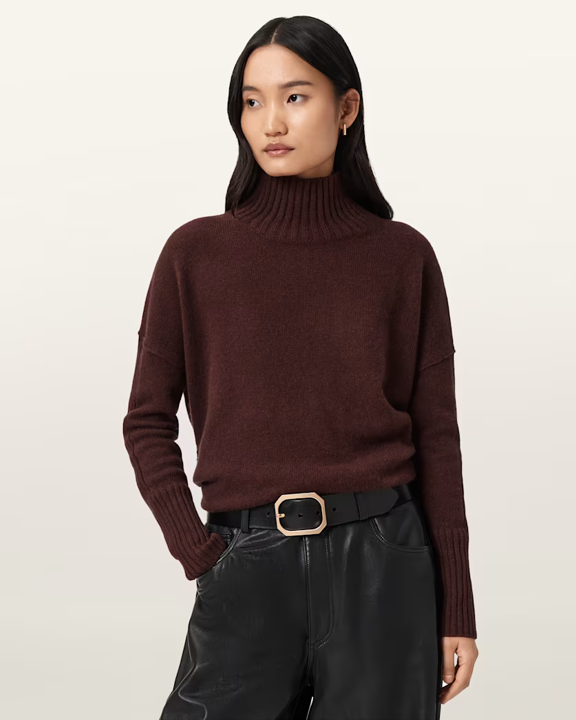 Beige סריג גולף לנשים Ester ALLSAINTS