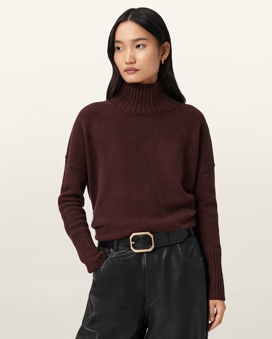 Beige סריג גולף לנשים Ester ALLSAINTS