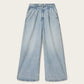 Dark Gray ג׳ינס לנשים Haze Pleated - Wide Leg ALLSAINTS