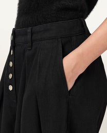 Black מכנסיים ארוכים לנשים Essential ALLSAINTS