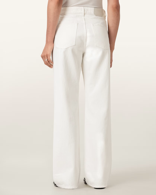 Antique White ג'ינס ארוך לנשים Brooklyn – Straight ALLSAINTS