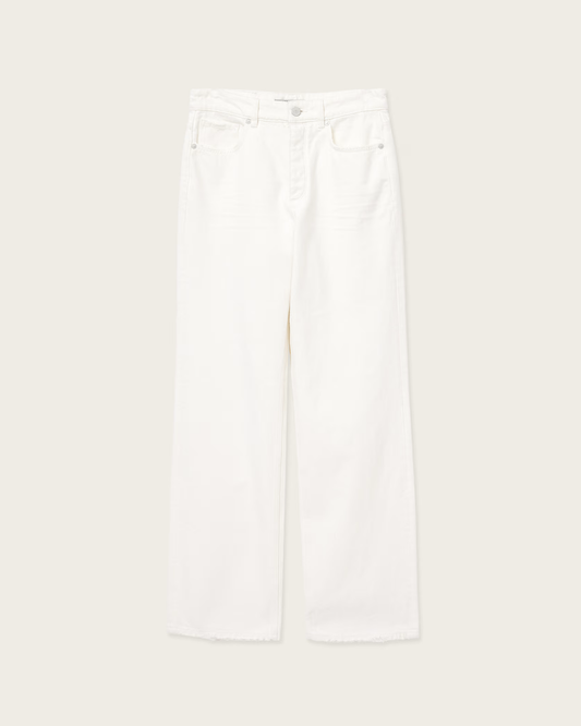 Beige ג'ינס ארוך לנשים Brooklyn – Straight ALLSAINTS