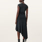 Dark Slate Gray חצאית מידי ג׳רזי לנשים Annalie ALLSAINTS