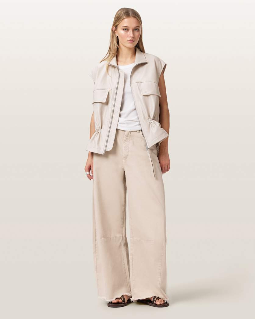 Light Gray ג'ינס ארוך לנשים Payton - Barrel Fit ALLSAINTS