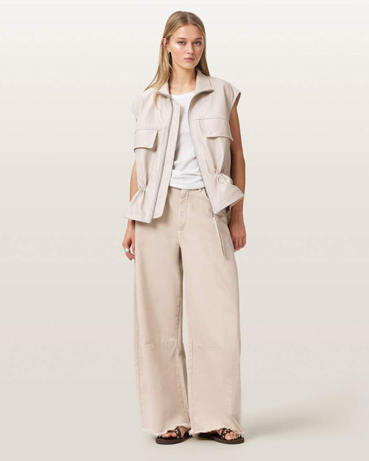 Light Gray ג'ינס ארוך לנשים Payton - Barrel Fit ALLSAINTS