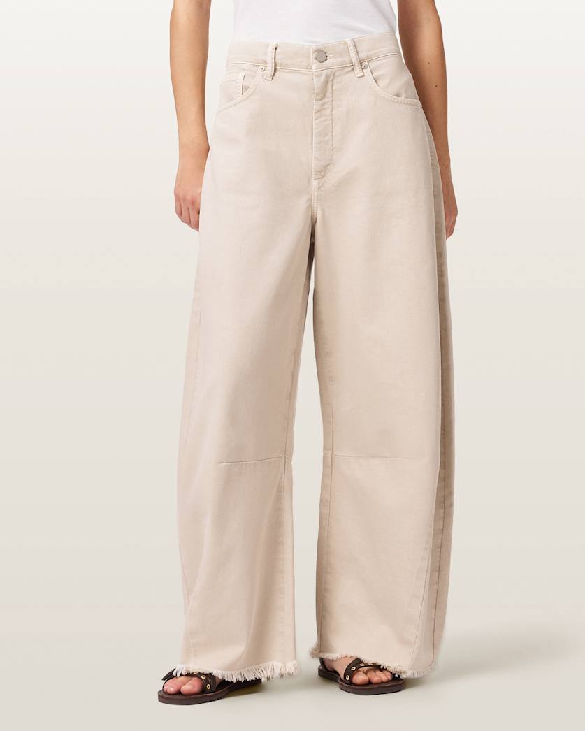Antique White ג'ינס ארוך לנשים Payton - Barrel Fit ALLSAINTS