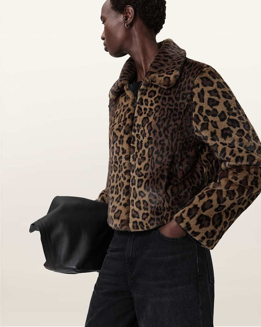 Black ג'קט לנשים Saye Faux ALLSAINTS