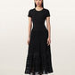 Black חצאית מקסי לנשים Lotus ALLSAINTS