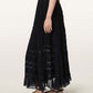 Black חצאית מקסי לנשים Lotus ALLSAINTS