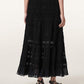 Black חצאית מקסי לנשים Lotus ALLSAINTS