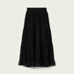 Black חצאית מקסי לנשים Lotus ALLSAINTS