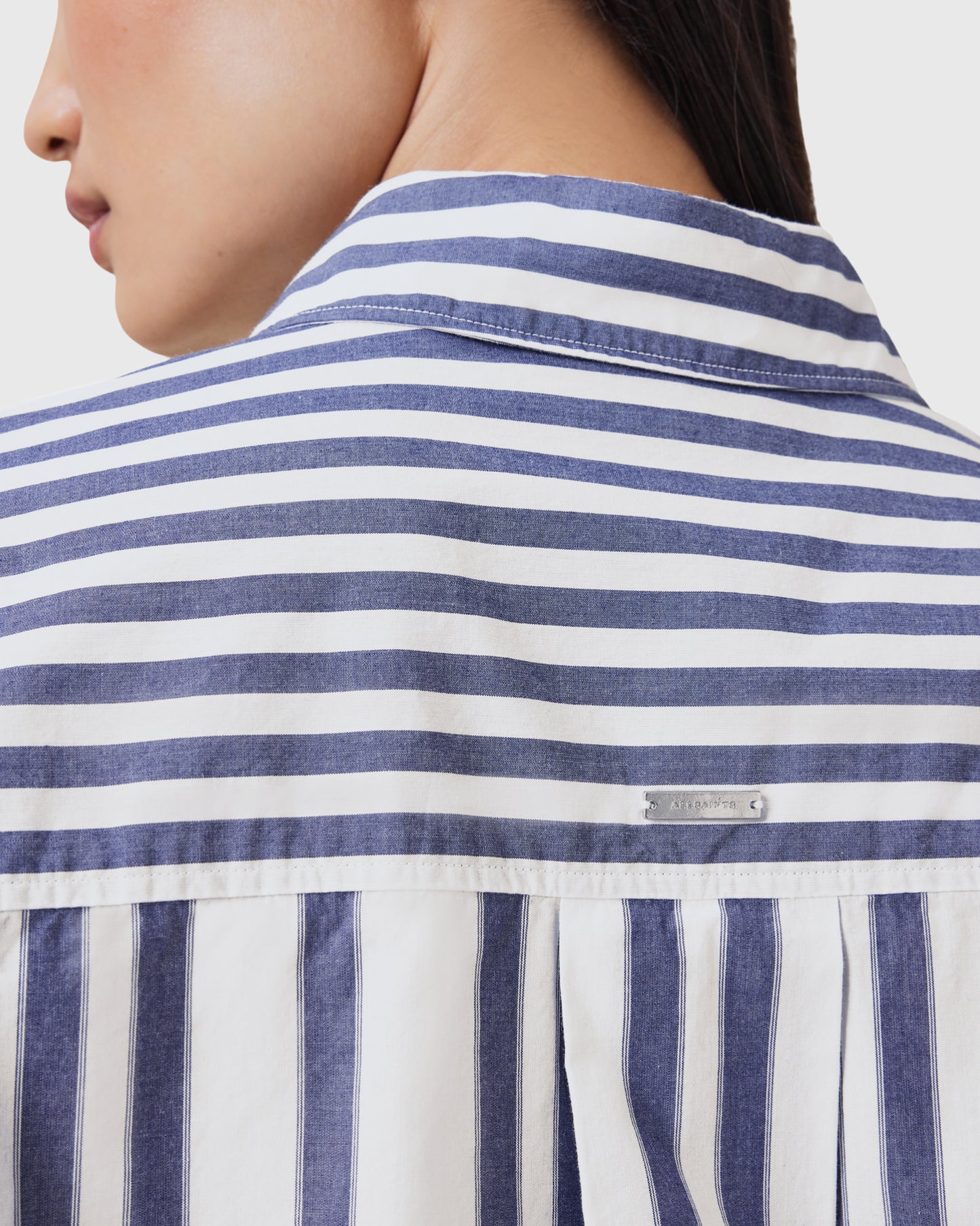 Dark Slate Gray חולצה מכופתרת ארוכה לנשים Shannon ALLSAINTS