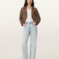 Antique White ג'ינס ארוך לנשים Brooklyn - Straight Fit ALLSAINTS