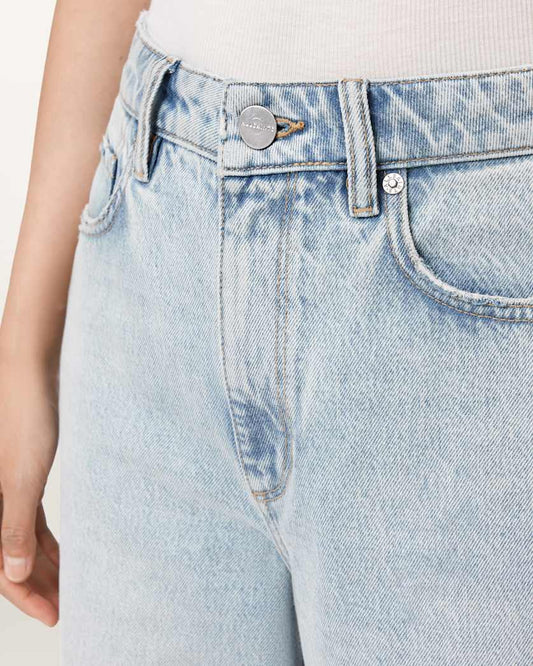 Gray ג'ינס ארוך לנשים Brooklyn - Straight Fit ALLSAINTS