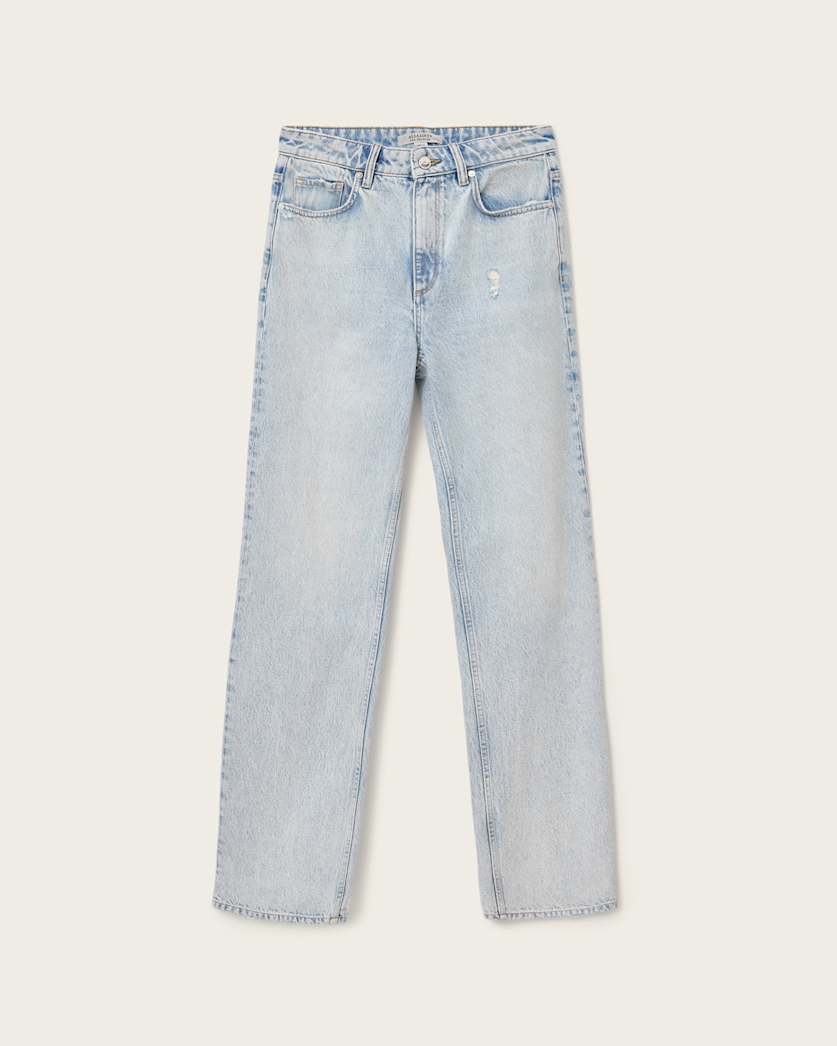 Gray ג'ינס ארוך לנשים Brooklyn - Straight Fit ALLSAINTS