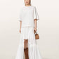 Antique White טי שירט קצרה לנשים Paloma Amelie Tee ALLSAINTS