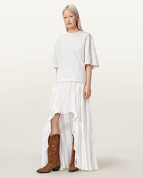 Seashell טי שירט קצרה לנשים Paloma Amelie Tee ALLSAINTS