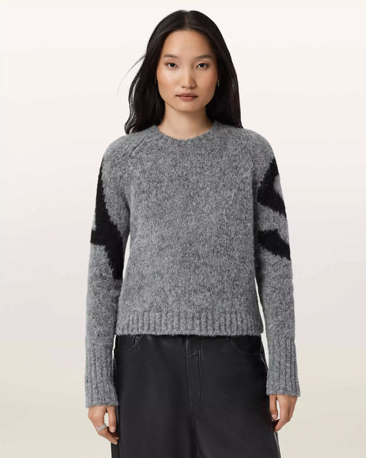 Dark Slate Gray סוודר לנשים Sylvie ALLSAINTS