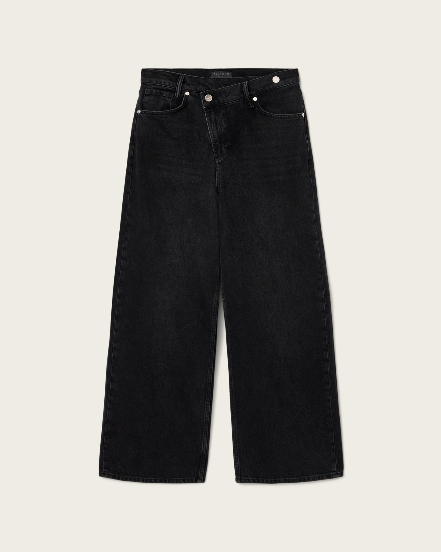 Beige ג'ינס ארוך לנשים Aki – Wide Leg ALLSAINTS