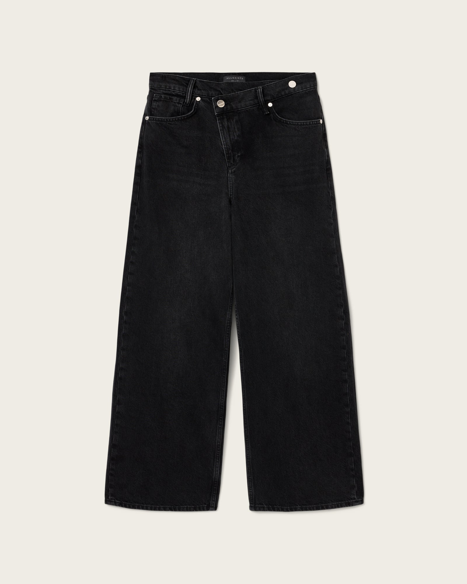 Beige ג'ינס ארוך לנשים Aki – Wide Leg ALLSAINTS