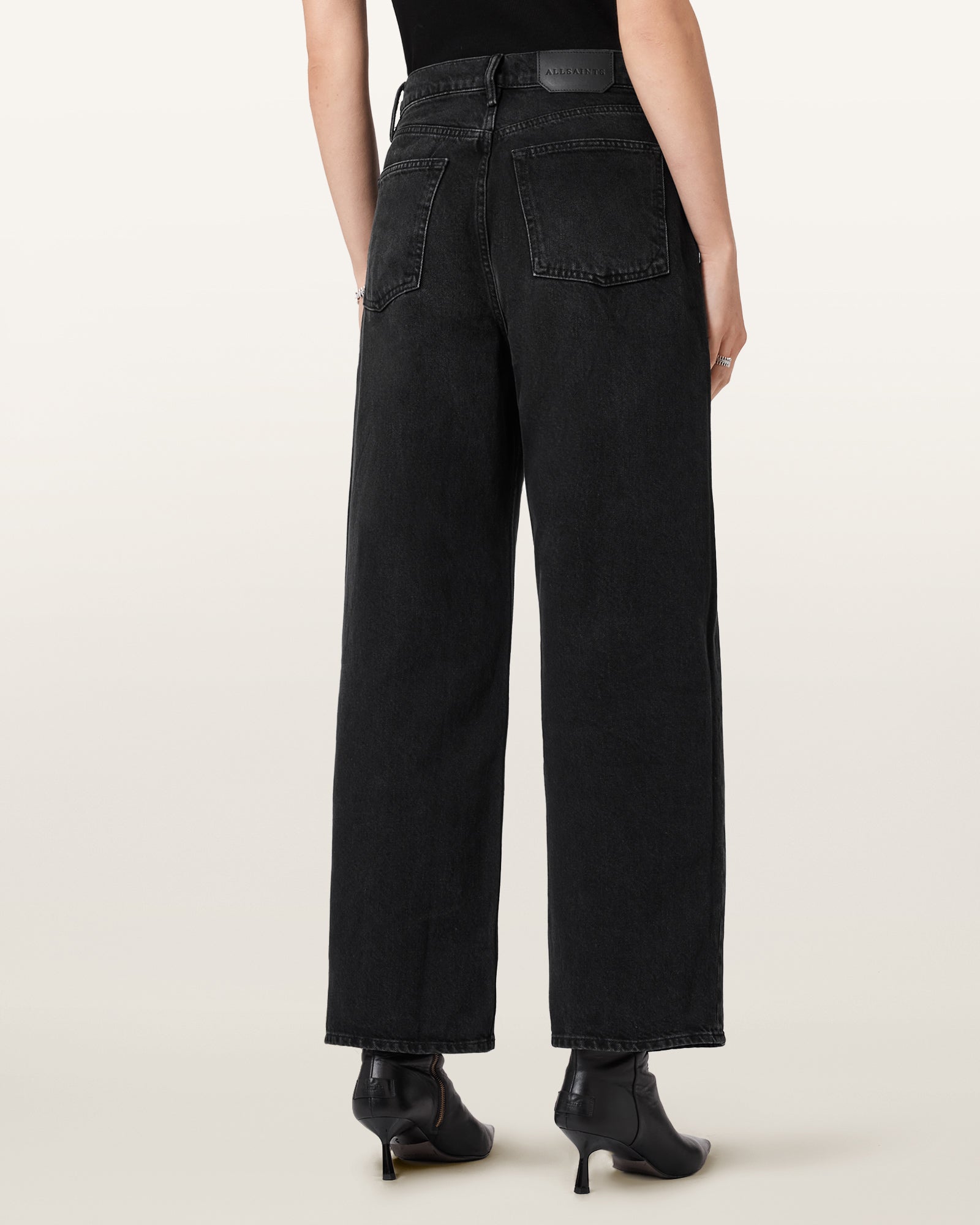 Antique White ג'ינס ארוך לנשים Aki – Wide Leg ALLSAINTS