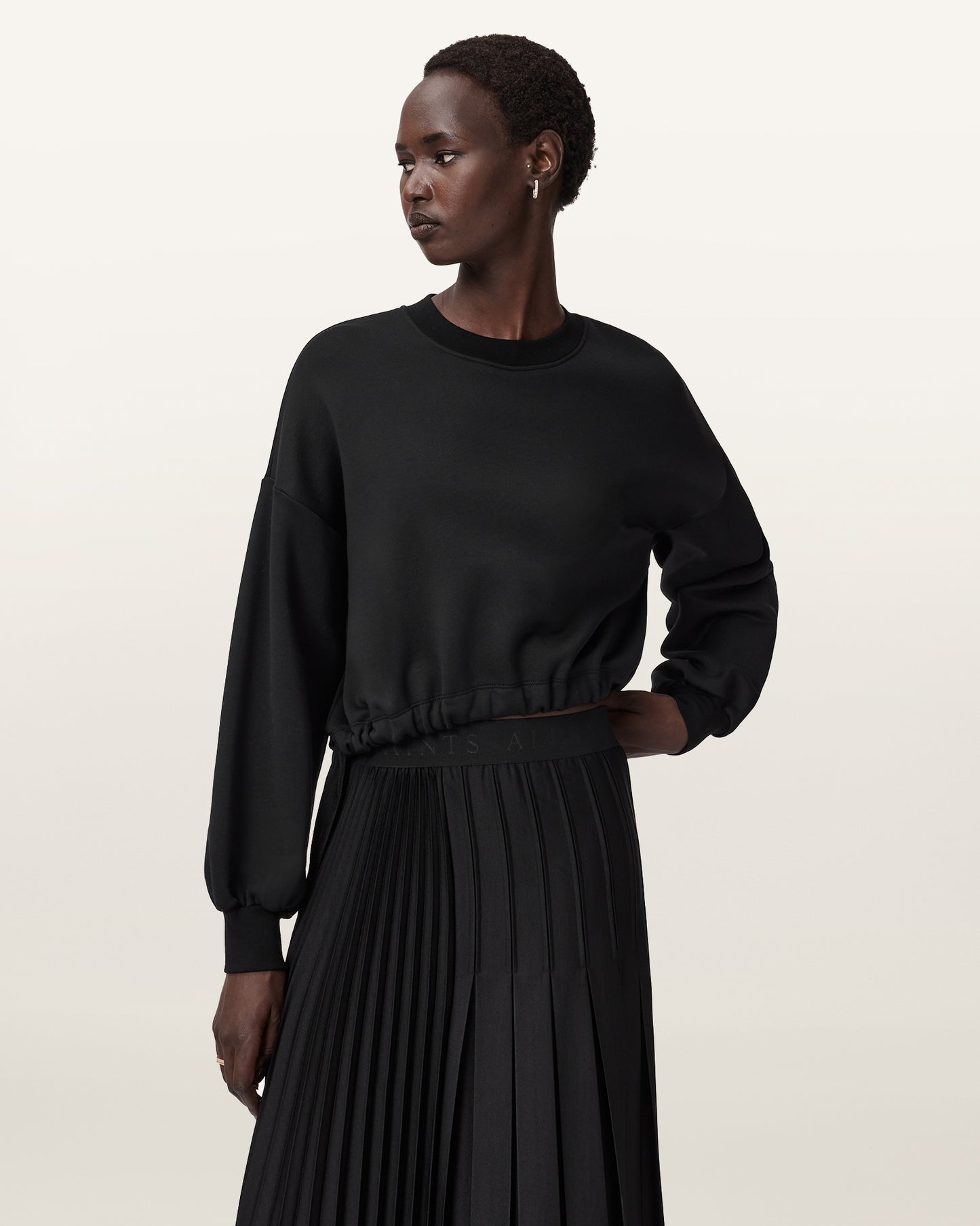 Beige סווטשירט לנשים Lele ALLSAINTS