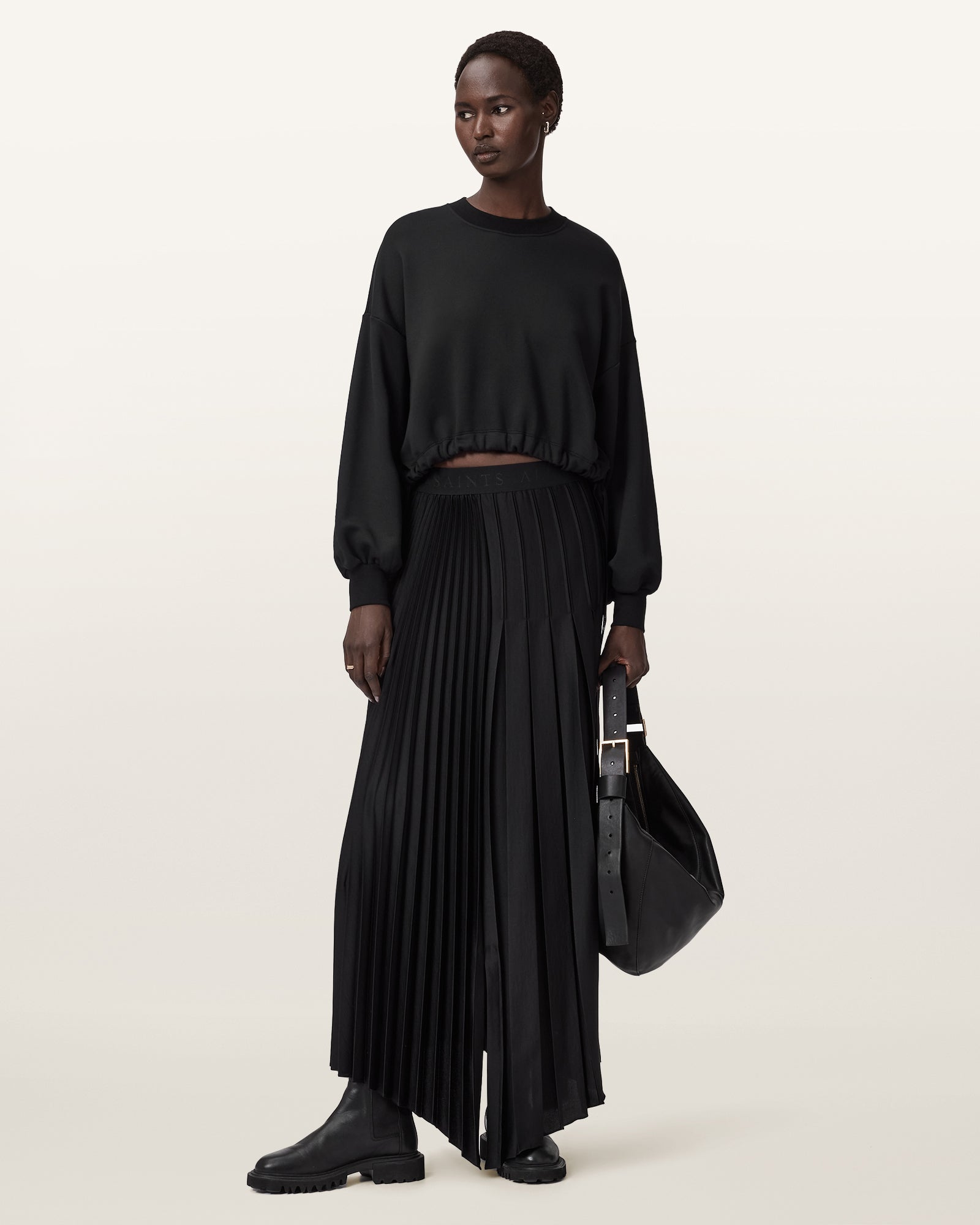 Black סווטשירט לנשים Lele ALLSAINTS