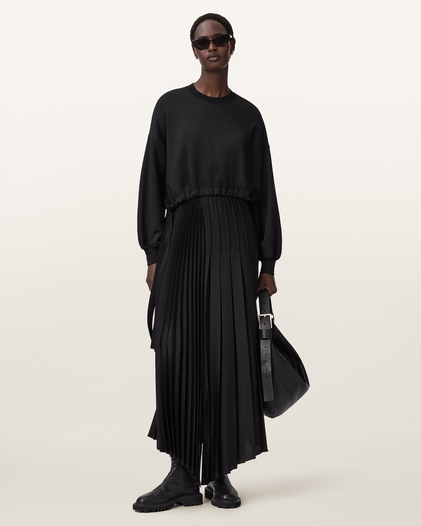 Black סווטשירט לנשים Lele ALLSAINTS