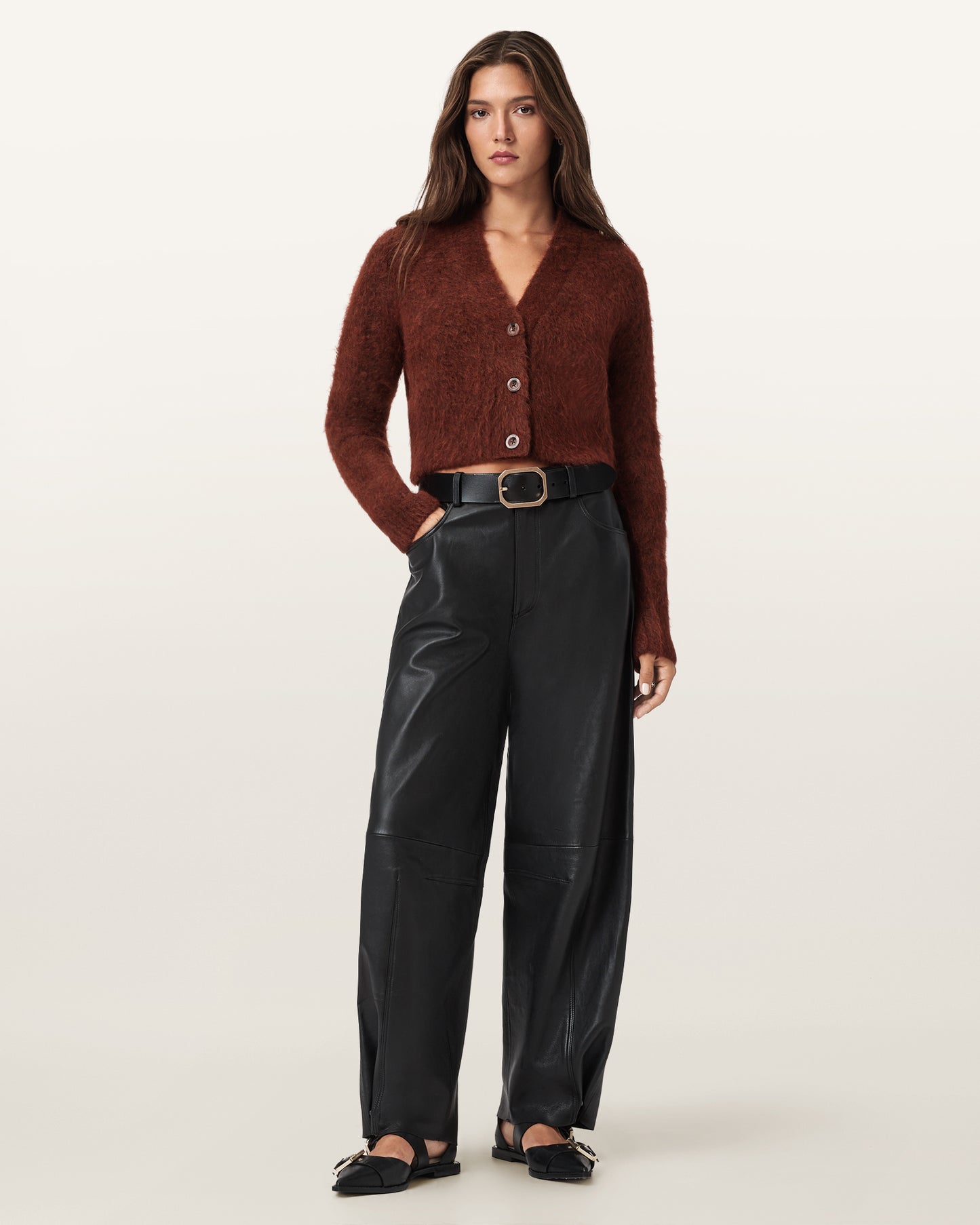 Dark Slate Gray קרדיגן לנשים Rubi Wick ALLSAINTS