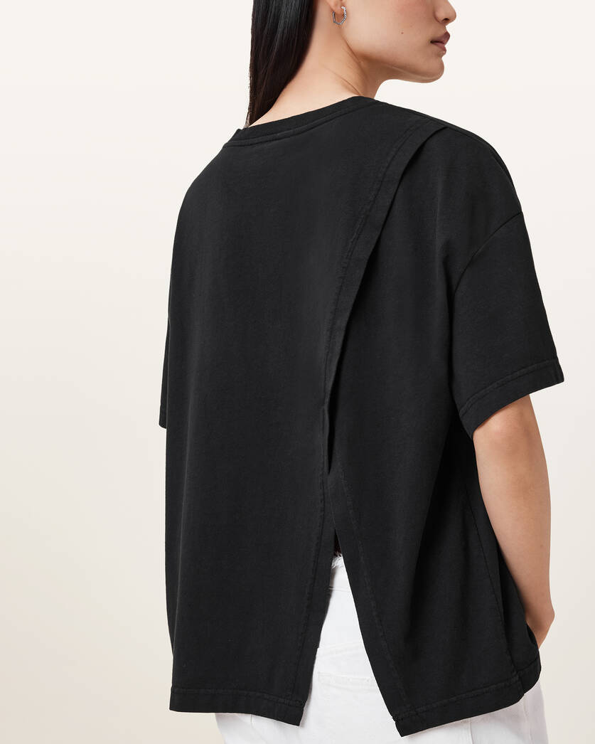 Antique White טי שירט קצרה לנשים Avri ALLSAINTS