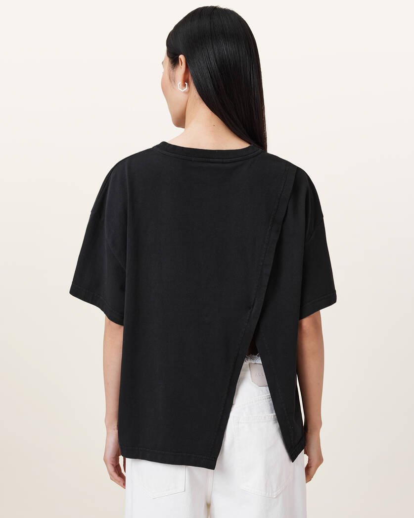 Antique White טי שירט קצרה לנשים Avri ALLSAINTS