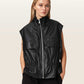 Black וסט עור לנשים Flor ALLSAINTS