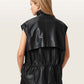 Black וסט עור לנשים Flor ALLSAINTS