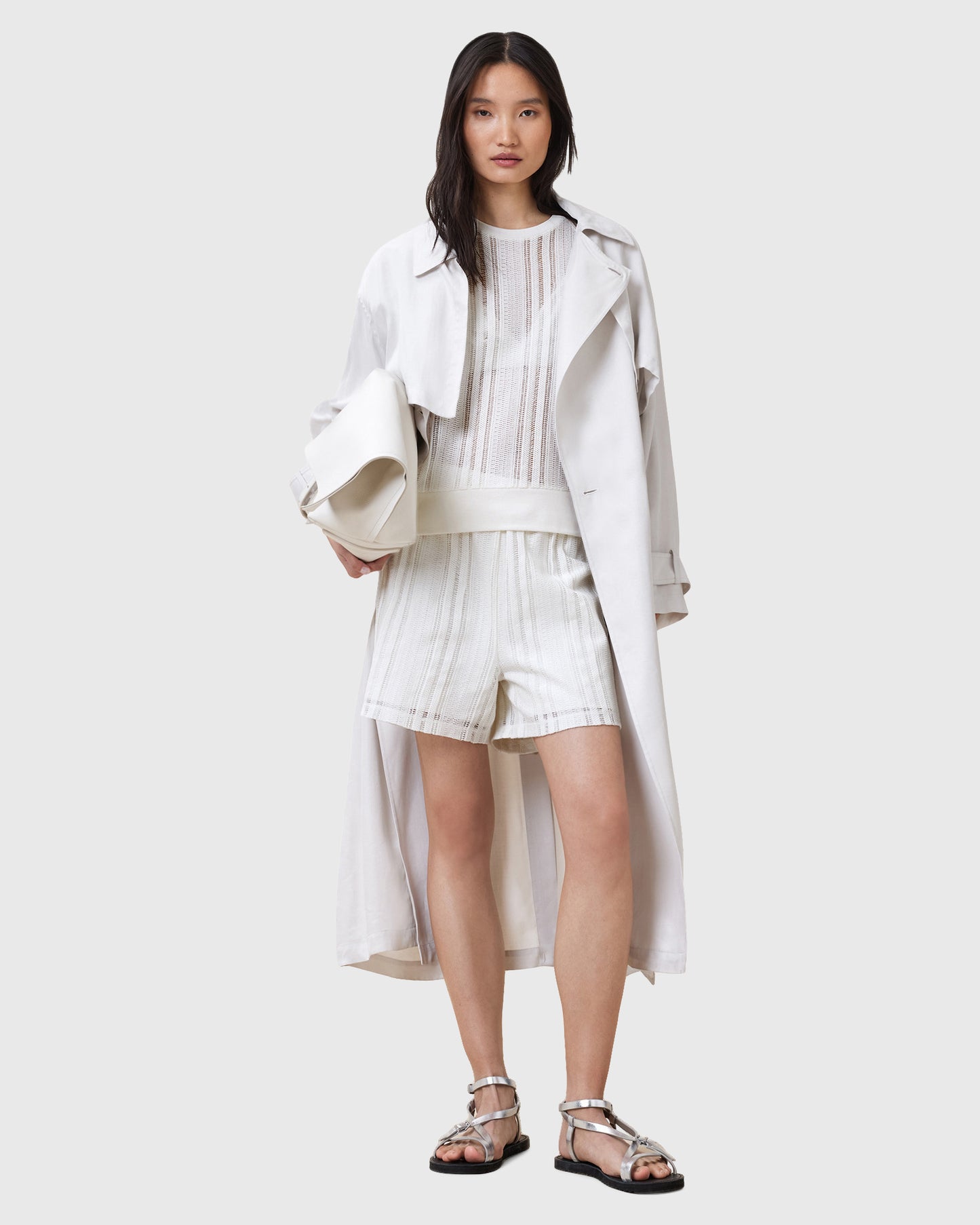 Lavender טי שירט קצרה קרושה לנשים Giana ALLSAINTS