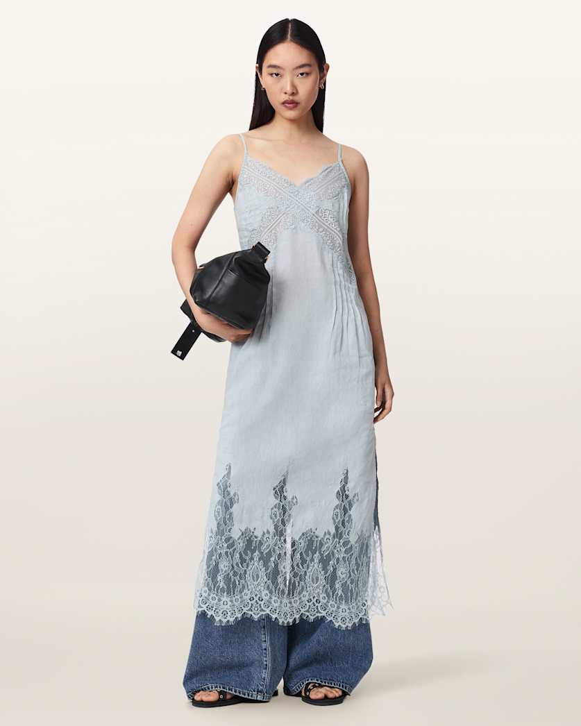 Seashell שמלת מידי לנשים Samia Dress ALLSAINTS