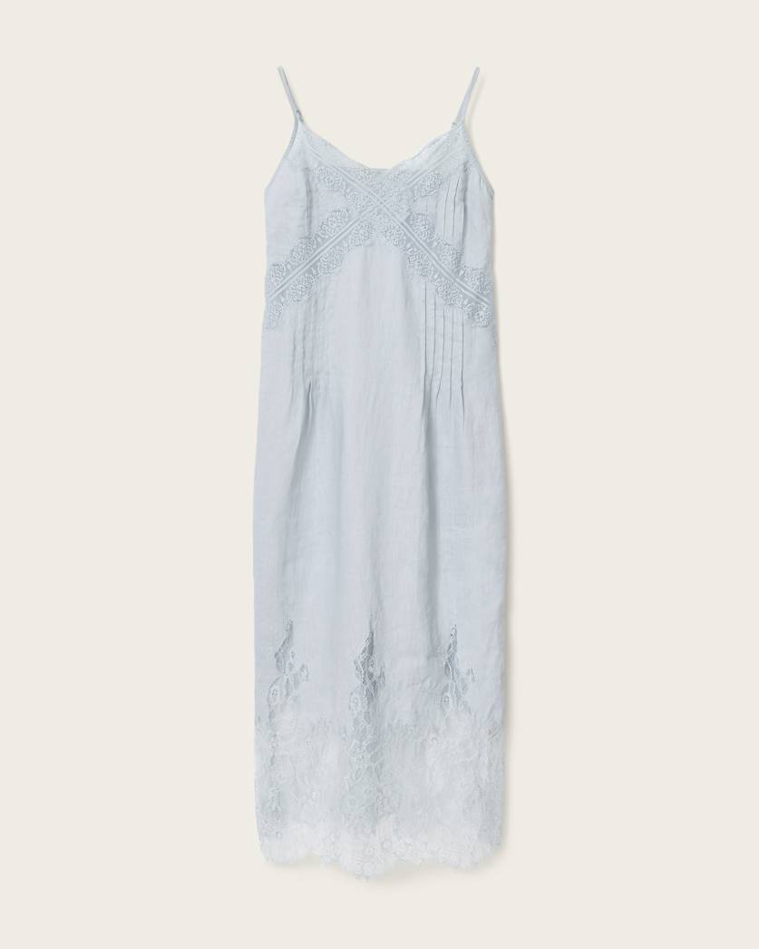 Light Gray שמלת מידי לנשים Samia Dress ALLSAINTS