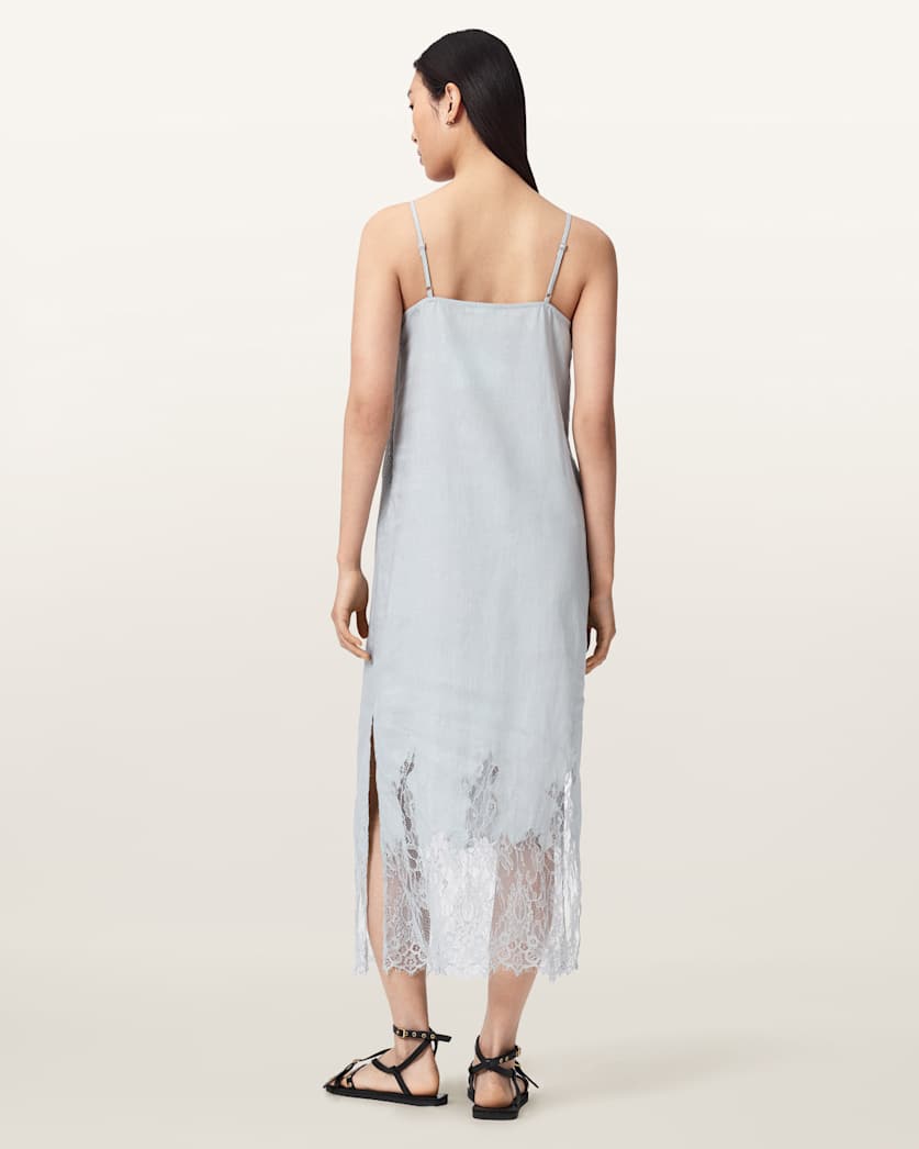 Antique White שמלת מידי לנשים Samia Dress ALLSAINTS