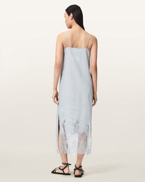 Antique White שמלת מידי לנשים Samia Dress ALLSAINTS