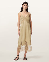 Antique White שמלת מידי לנשים Samia Dress ALLSAINTS