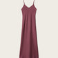 Maroon שמלת מקסי סאטן לנשים Bryony ALLSAINTS