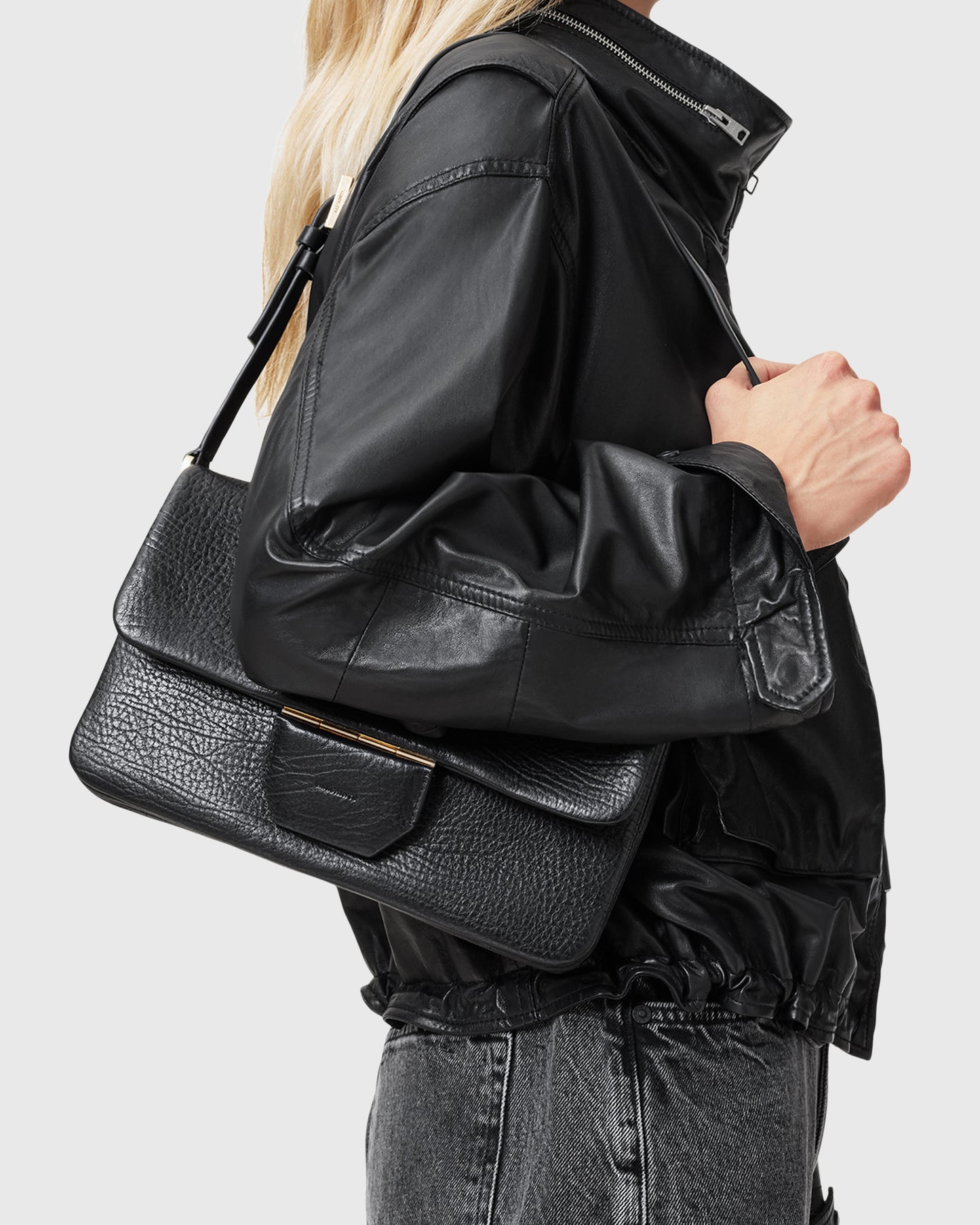 Beige תיק צד לנשים Ondine ALLSAINTS