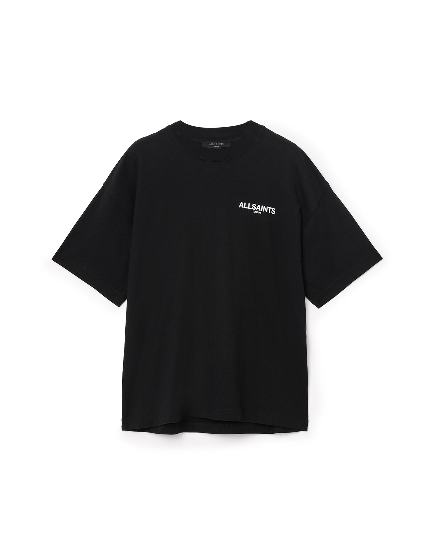 Black טי שירט קצרה לנשים Ania Etta ALLSAINTS