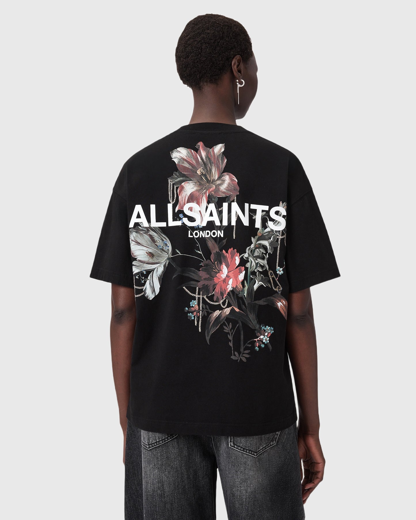 Lavender טי שירט קצרה לנשים Ania Etta ALLSAINTS