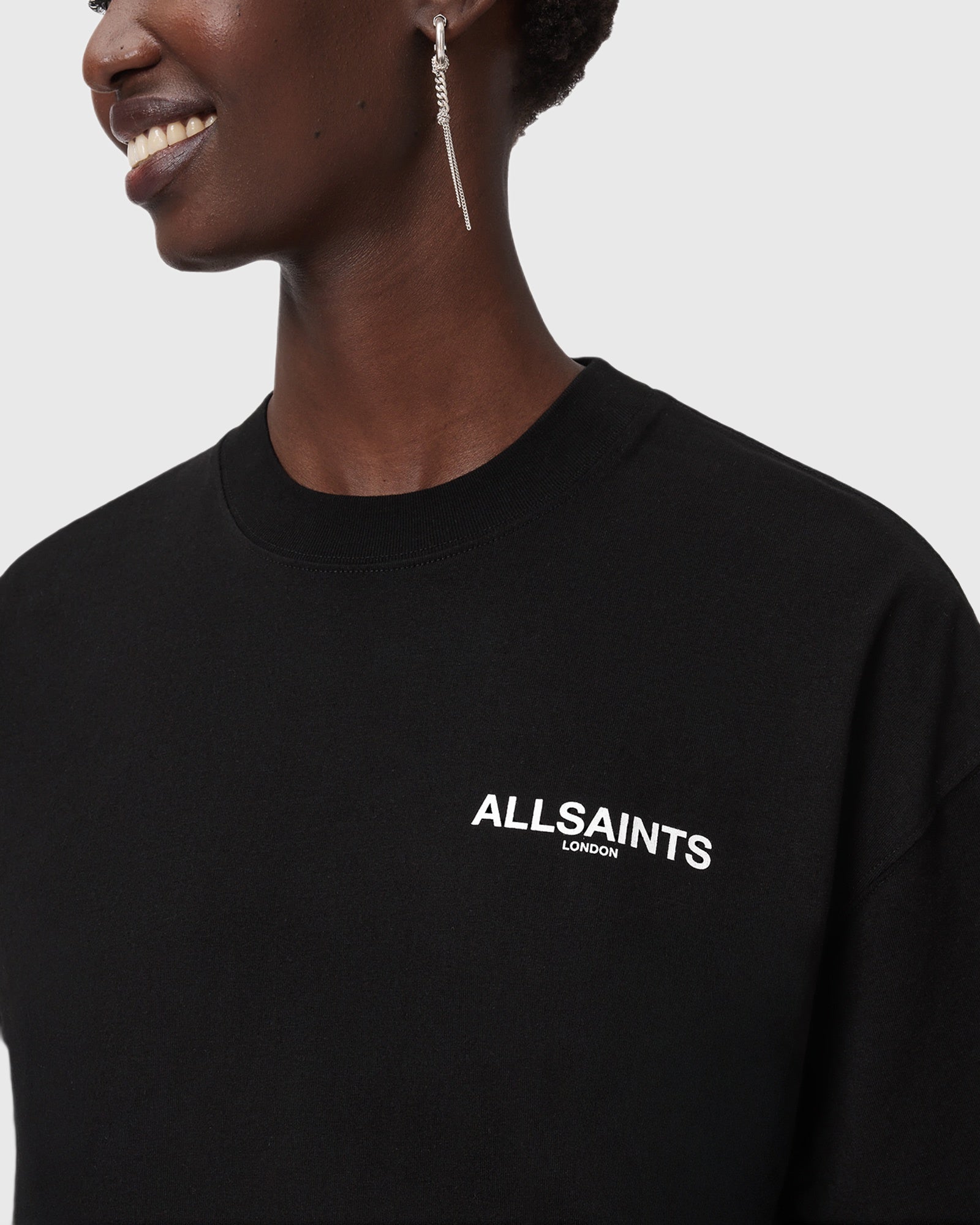 Lavender טי שירט קצרה לנשים Ania Etta ALLSAINTS