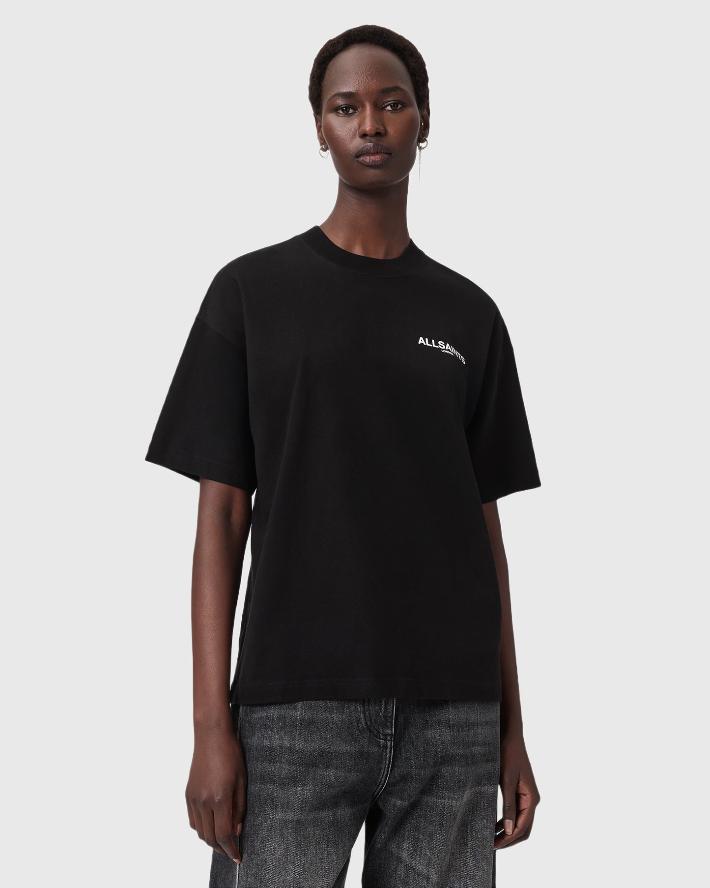 Lavender טי שירט קצרה לנשים Ania Etta ALLSAINTS