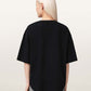 Black טי שירט אוברסייז מעוטרת לנשים Icon Amelie ALLSAINTS